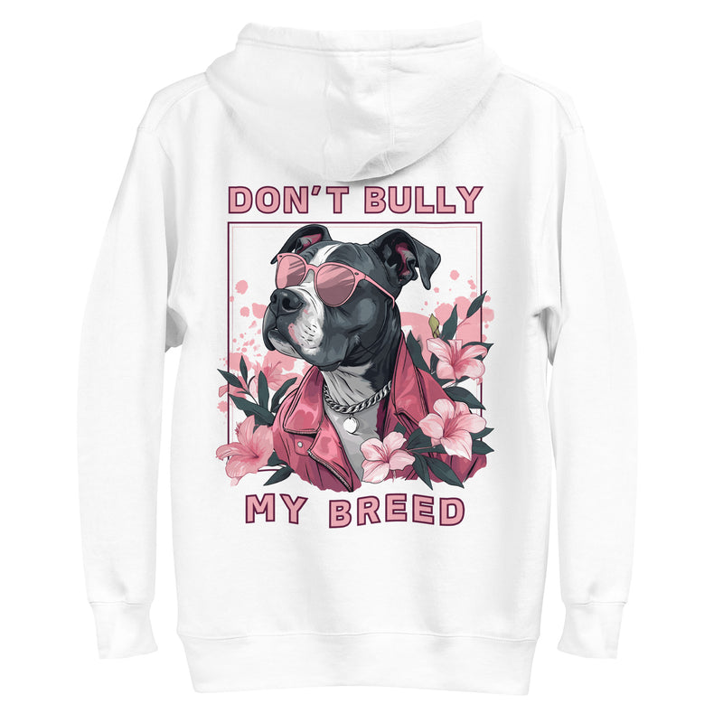 Don't Bully My Breed Floral Pitbull Hoodie – Blossom with Advocacy