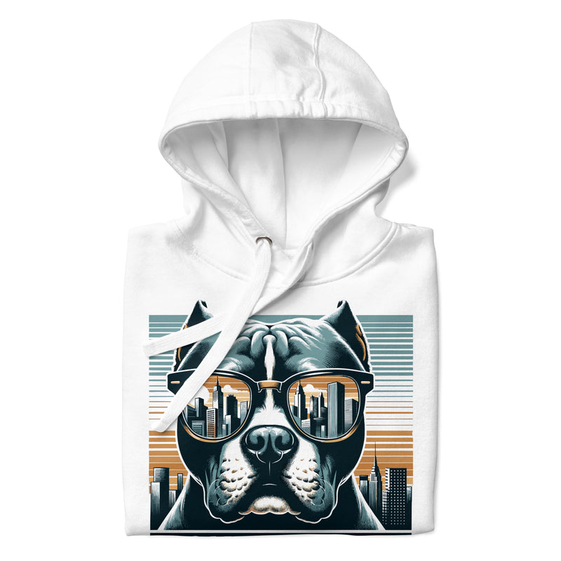 Cool Canine 'Don't Judge' Unisex Pitbull Hoodie