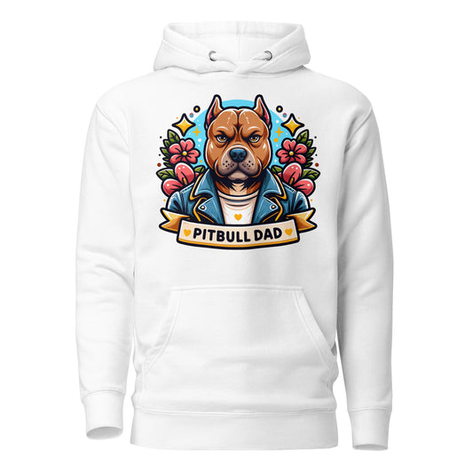 Pitbull Dad Hoodie - Bold & Stylish Comfort - Pittie Choy