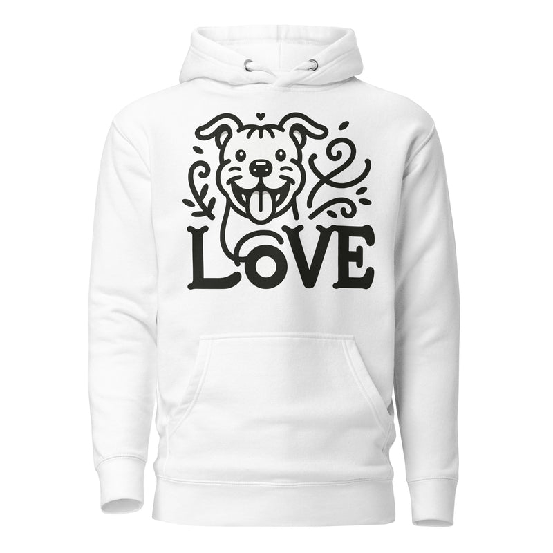 "Paws & Love" - Classic Pitbull Love Unisex Hoodie
