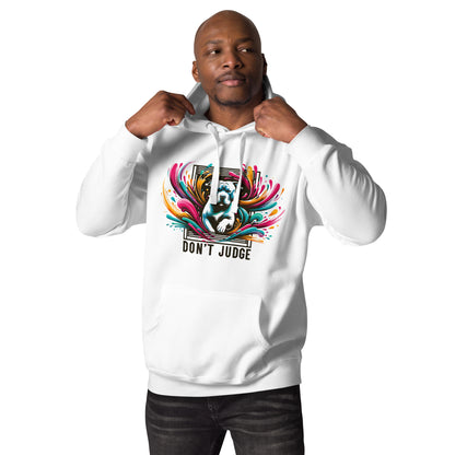"Don't Judge" - Vibrant Pitbull Advocate Hoodie - Pittie Choy