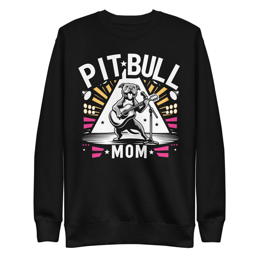 "Rockstar Paws" - Pitbull Mom Premium Sweatshirt - Pittie Choy