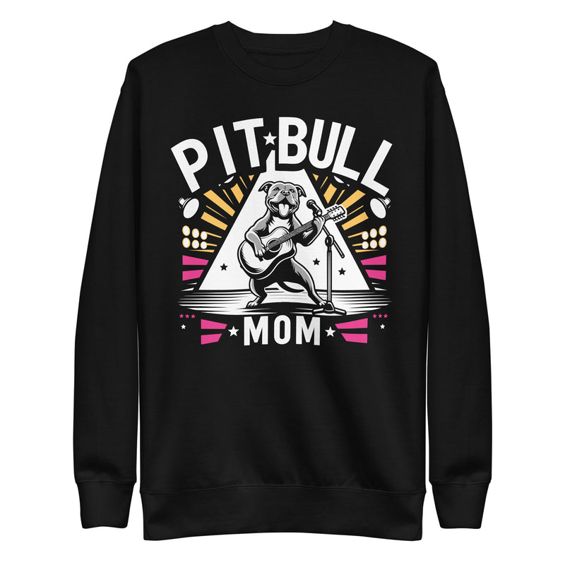"Rockstar Paws" - Pitbull Mom Premium Sweatshirt