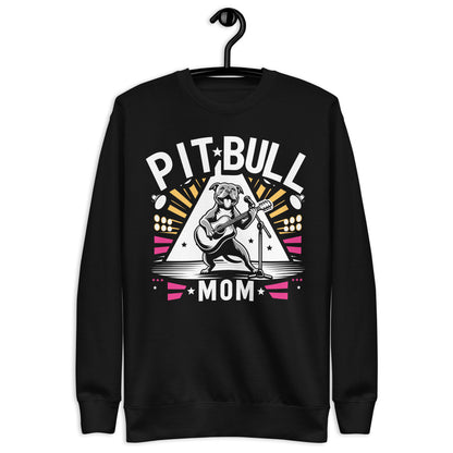 "Rockstar Paws" - Pitbull Mom Premium Sweatshirt - Pittie Choy
