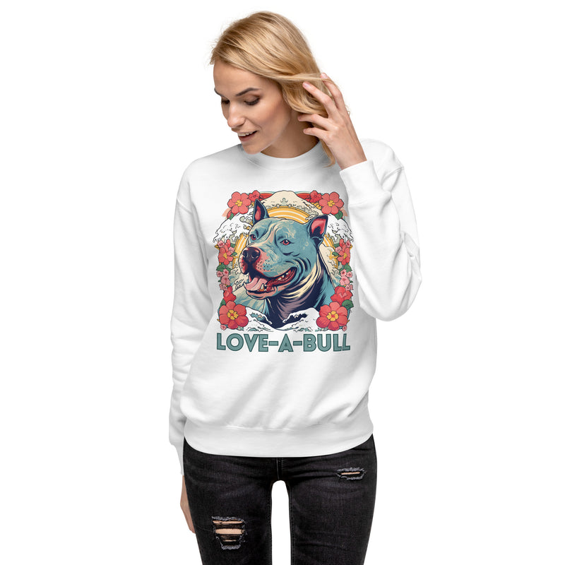 "Love-A-Bull" Floral Pitbull Sweatshirt