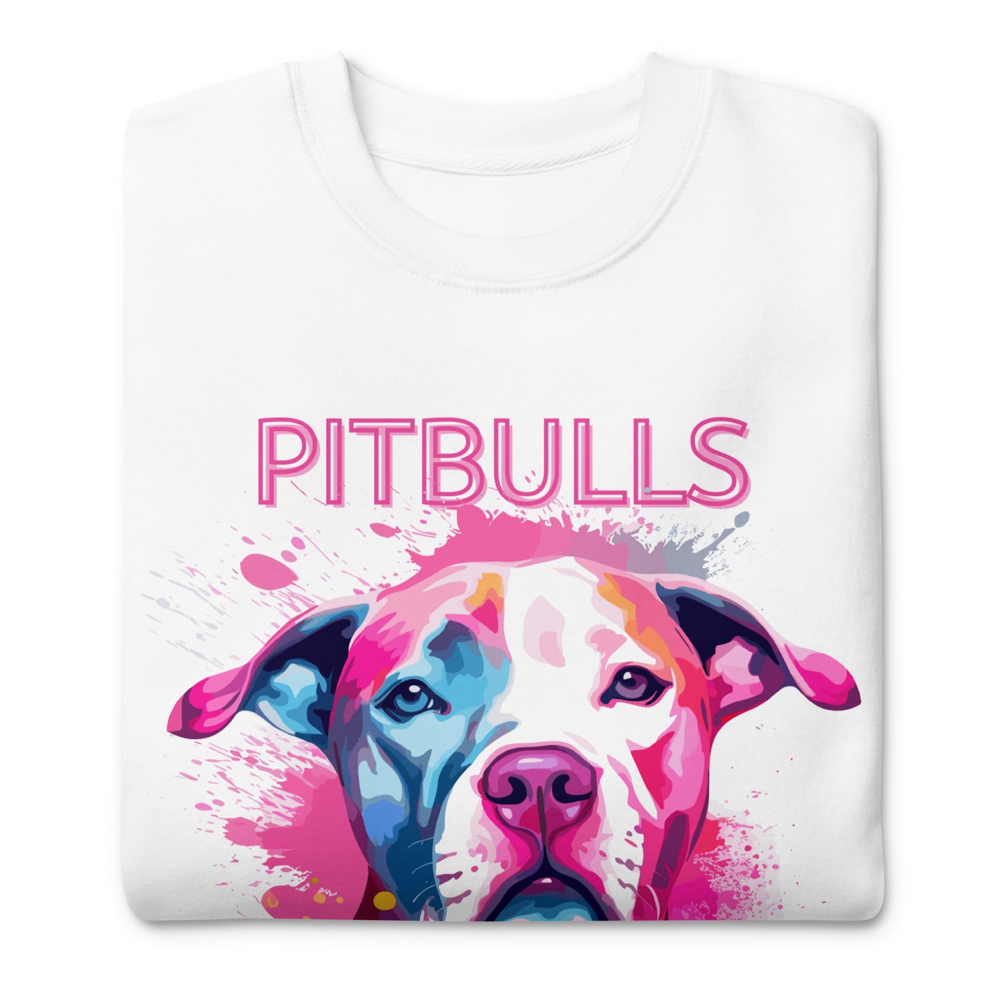"Pitbulls Are Family" - Vibrant Pitbull Sweatshirt - Pittie Choy
