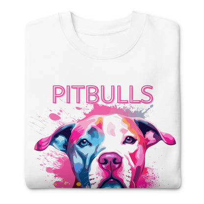 "Pitbulls Are Family" - Vibrant Pitbull Sweatshirt - Pittie Choy