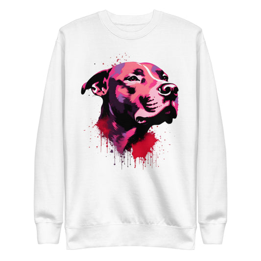 "Bold Expression" - Artistic Pitbull Premium Sweatshirt - Pittie Choy