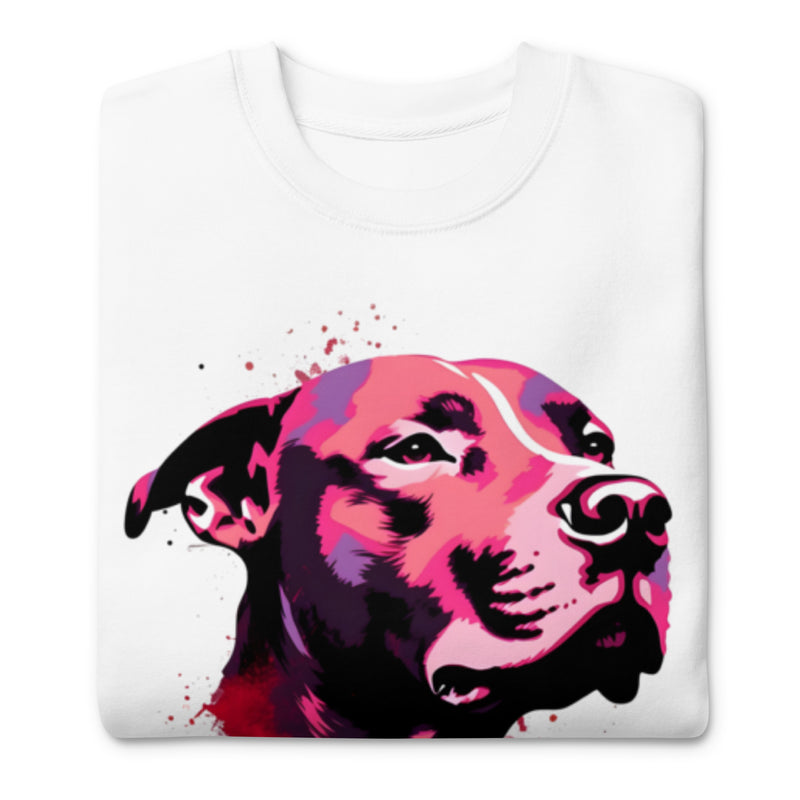 "Bold Expression" - Artistic Pitbull Premium Sweatshirt