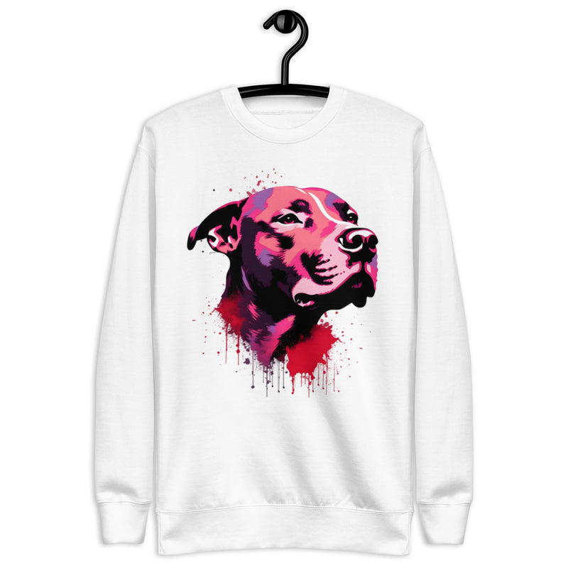 "Bold Expression" - Artistic Pitbull Premium Sweatshirt