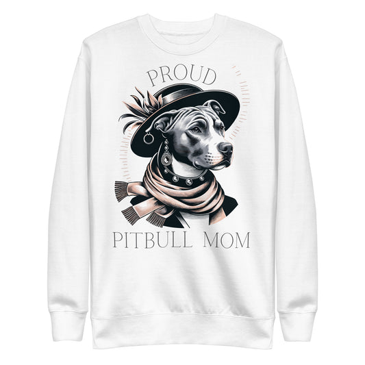 Proud Pitbull Mom - Chic & Statement-Making Sweatshirt - Pittie Choy
