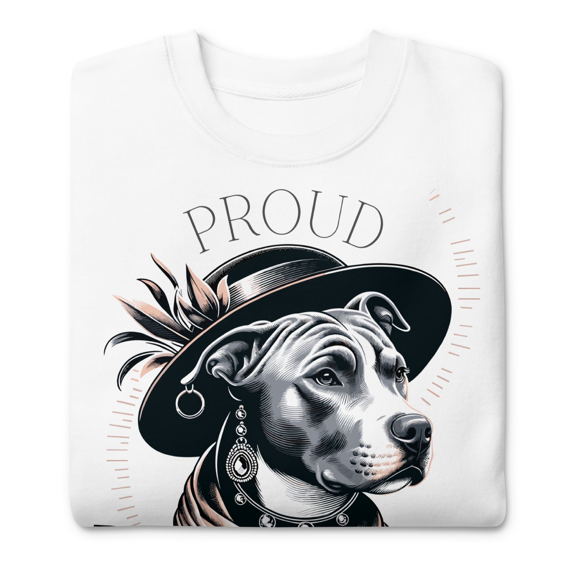 Proud Pitbull Mom - Chic & Statement-Making Sweatshirt - Pittie Choy