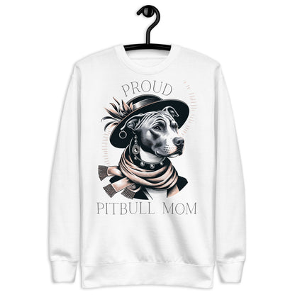 Proud Pitbull Mom - Chic & Statement-Making Sweatshirt - Pittie Choy