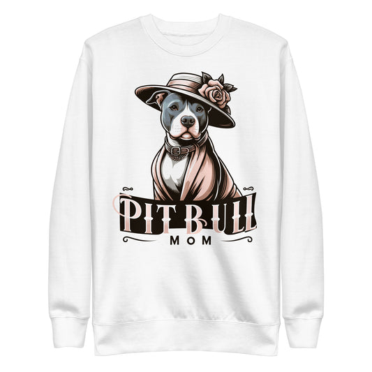 Pitbull Mom Elegance - Classic & Heartfelt Sweatshirt - Pittie Choy