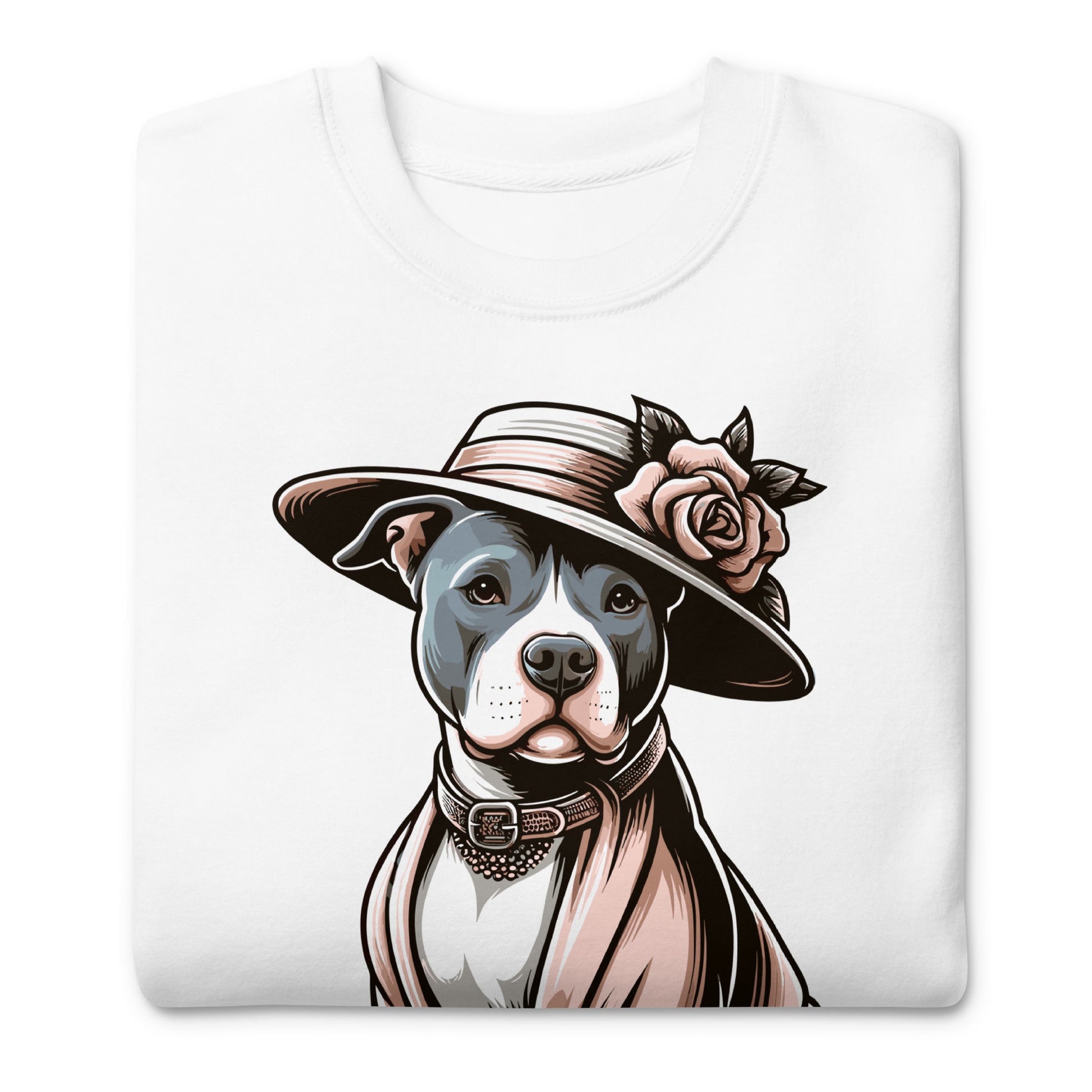 Pitbull Mom Elegance - Classic & Heartfelt Sweatshirt - Pittie Choy