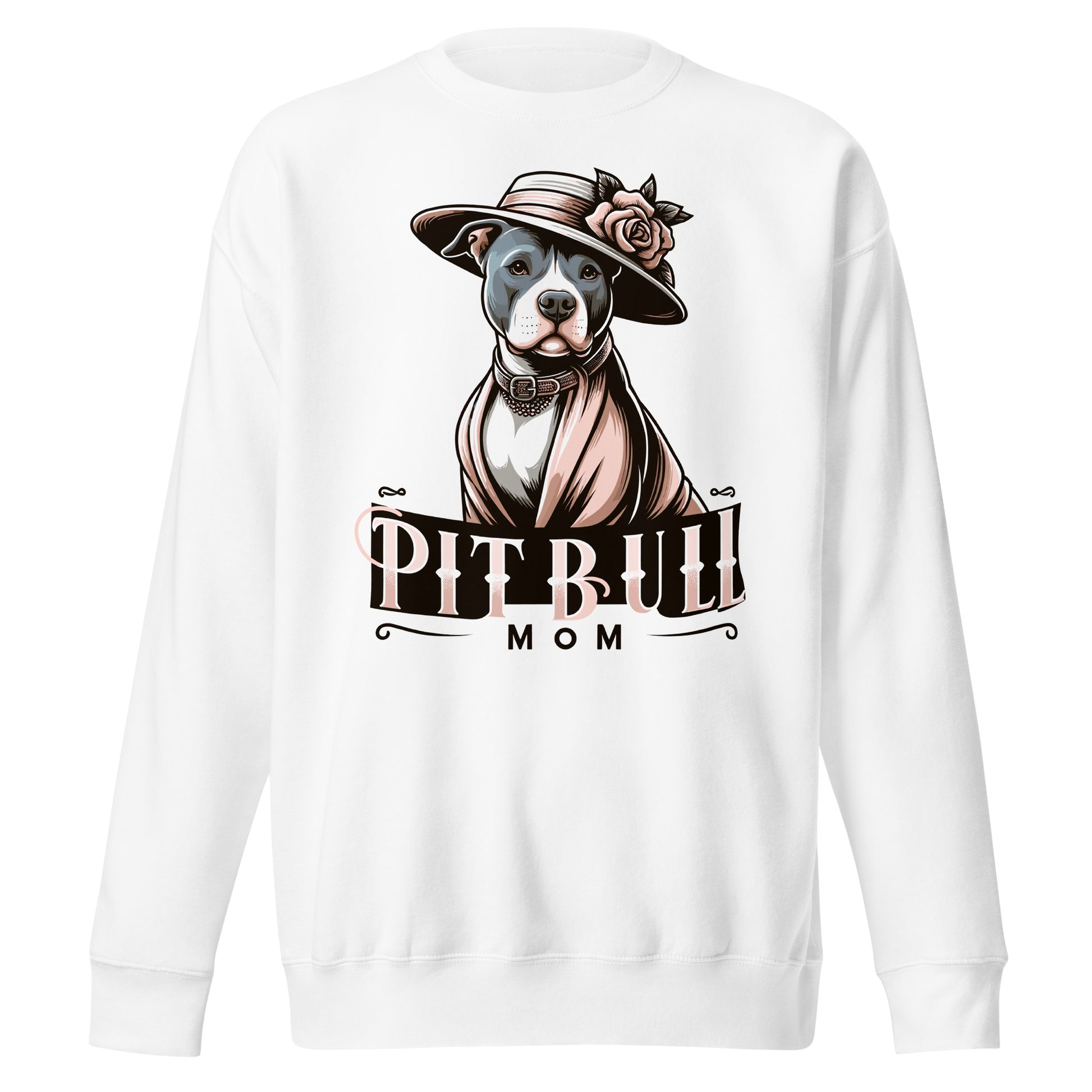 Pitbull Mom Elegance - Classic & Heartfelt Sweatshirt - Pittie Choy
