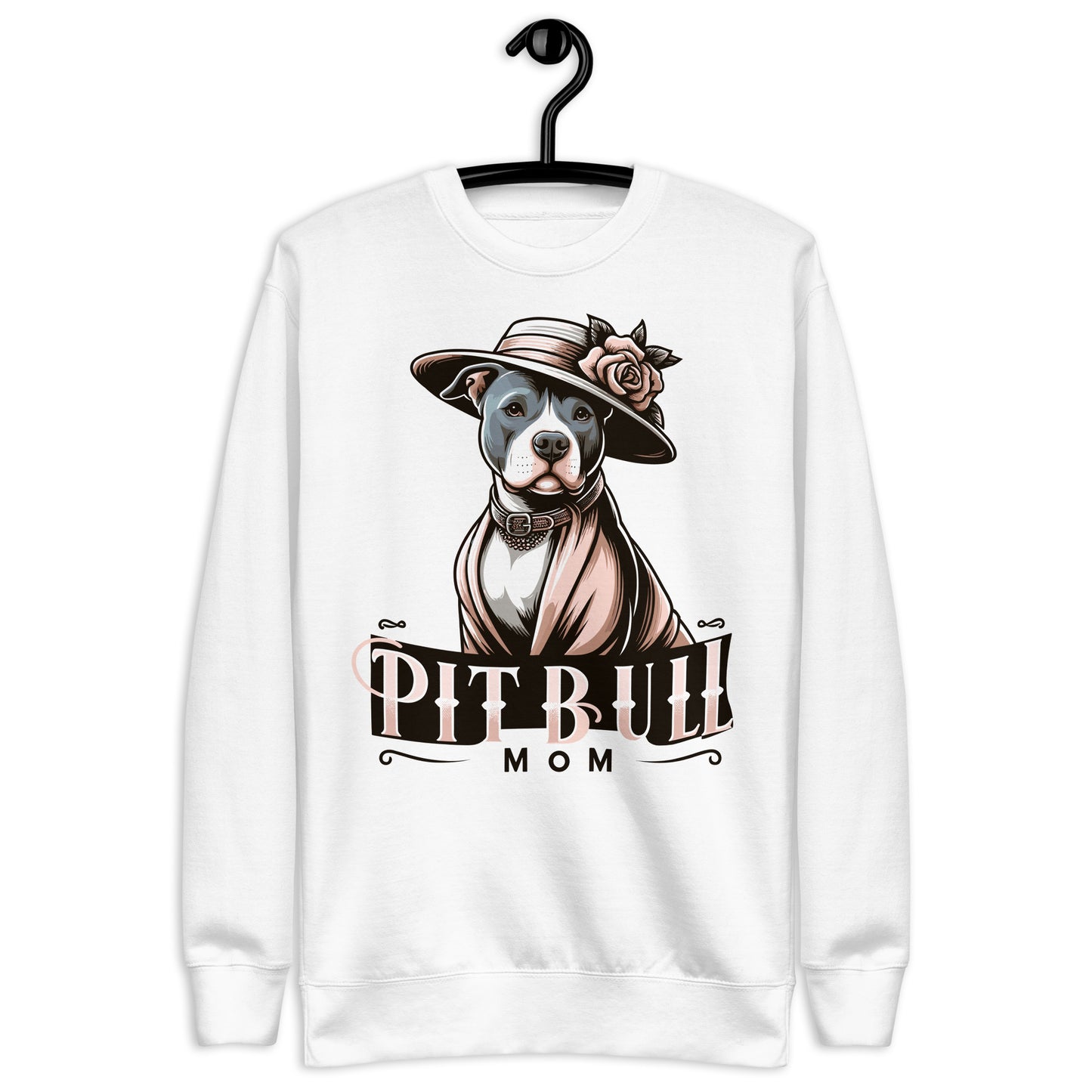 Pitbull Mom Elegance - Classic & Heartfelt Sweatshirt - Pittie Choy
