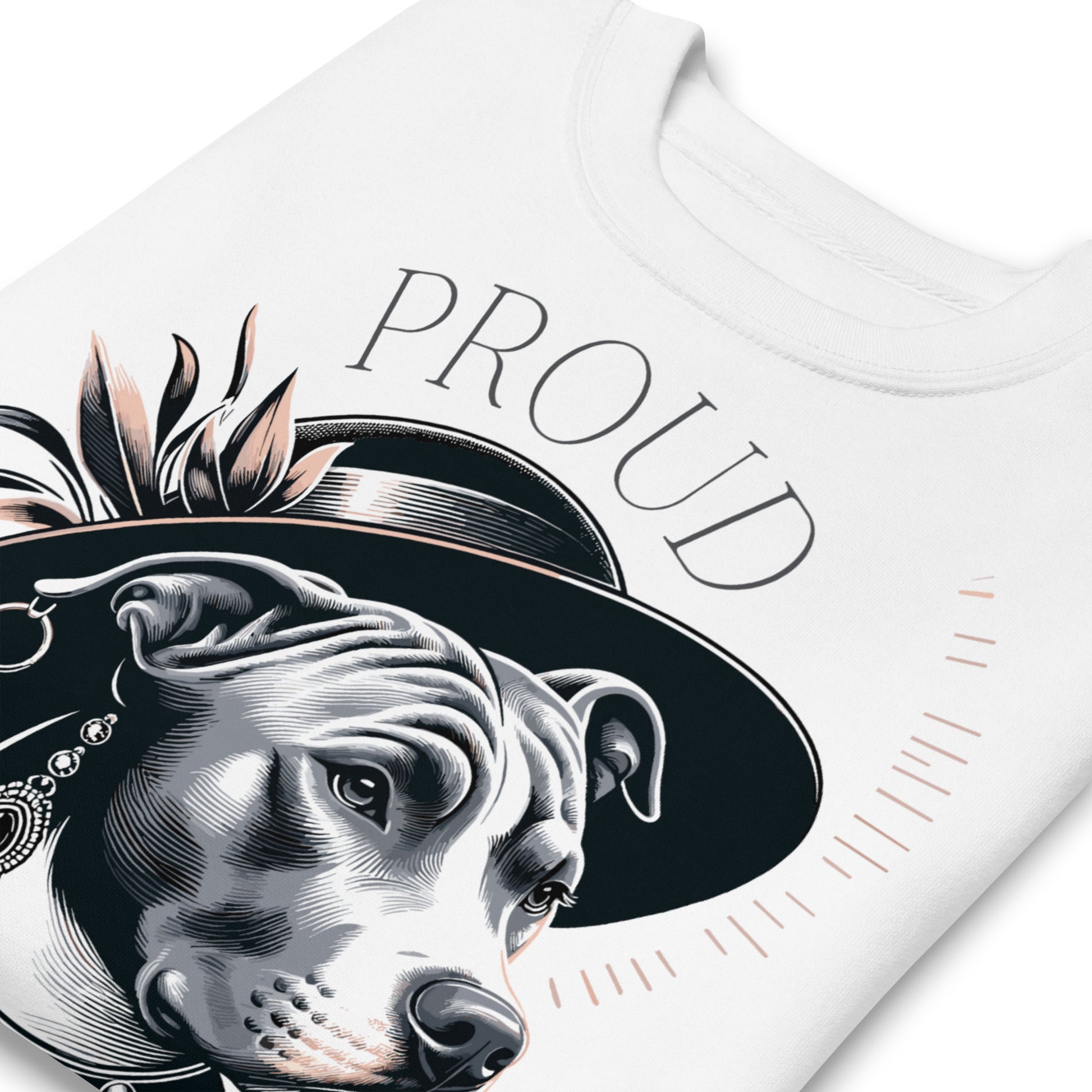 Proud Pitbull Mom - Chic & Statement-Making Sweatshirt - Pittie Choy