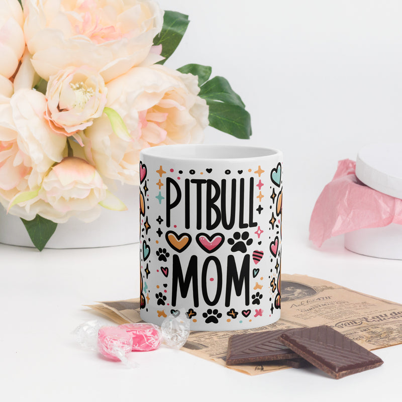Pitbull Mom Coffee Mug - A Toast to Pit Bull Love