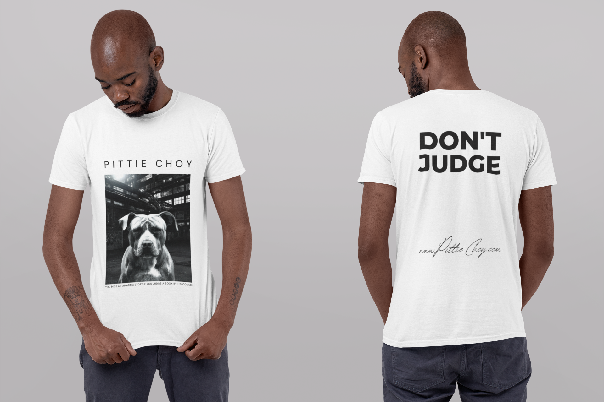 Don't Judge | Berlin Night Pitbull T-Shirt - Pittie Choy