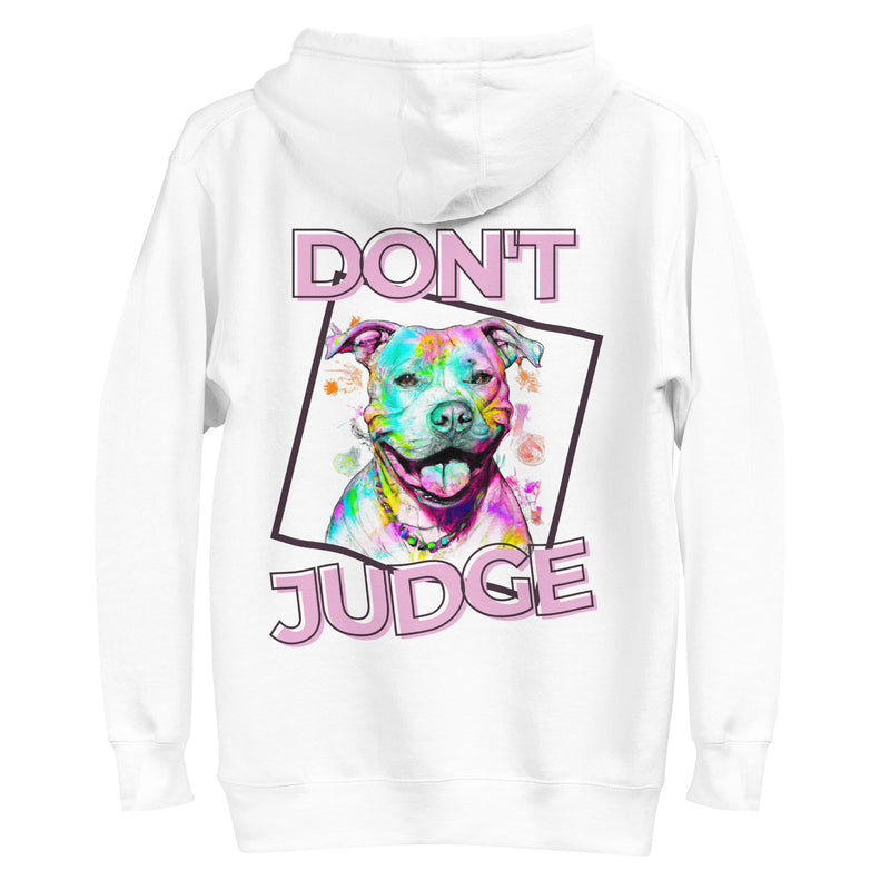 Don't Judge Pittie mom Hoodie - Angel
