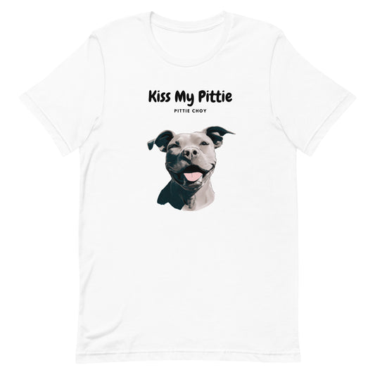 Kiss My Pittie Unisex T-shirt - Pinky tee - Pittie Choy